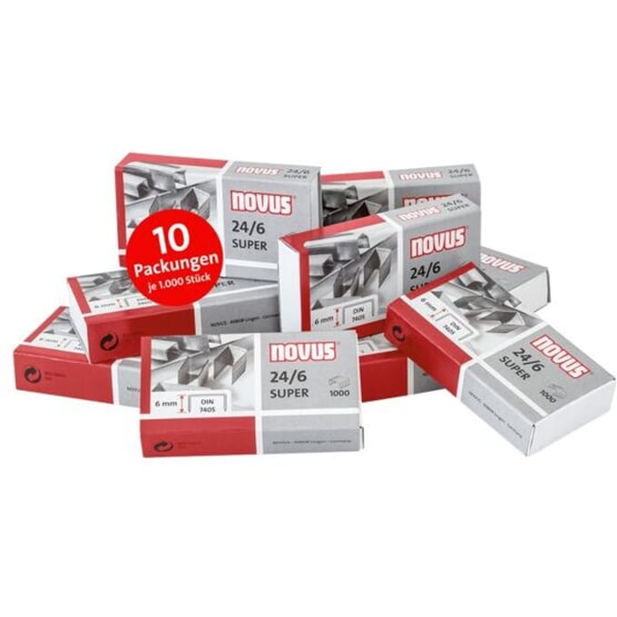 Nietjes 24/6 DIN Super, 10000 stuks