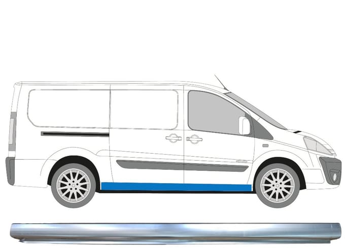 Reparatie dorpel voor Citroen Jumpy 2007-2016 / Rechts