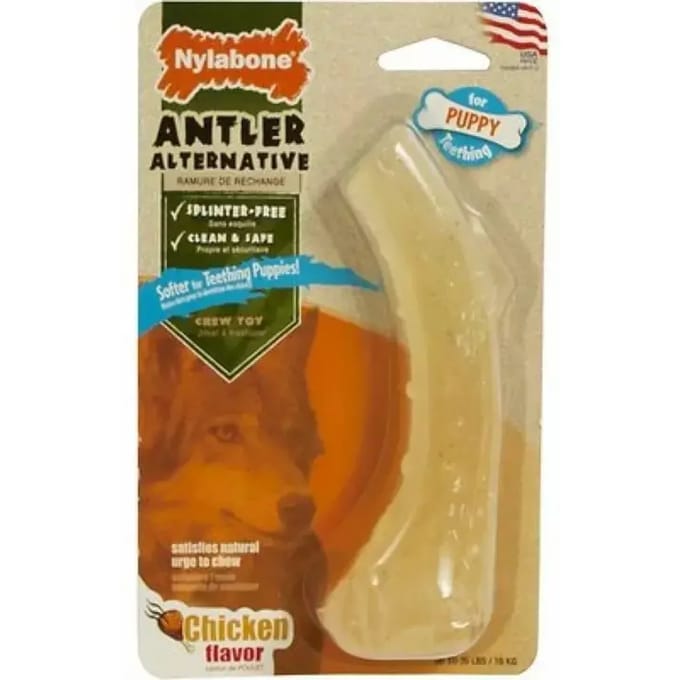 Hondenspeelgoed Nylabone Puppy Antler - Chicken XS