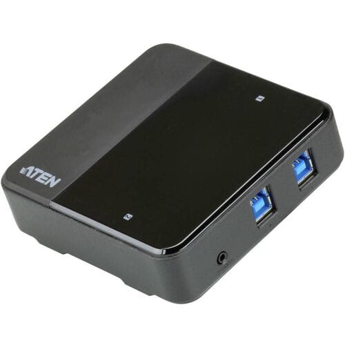 ATEN US3324 2 poorten USB 3.2 Gen 1-schakelaar (USB 3.0) Zwart