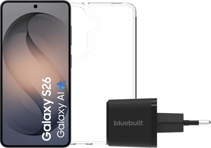 Samsung Galaxy S26 512GB Zwart 5G + Basis Accessoirepakket