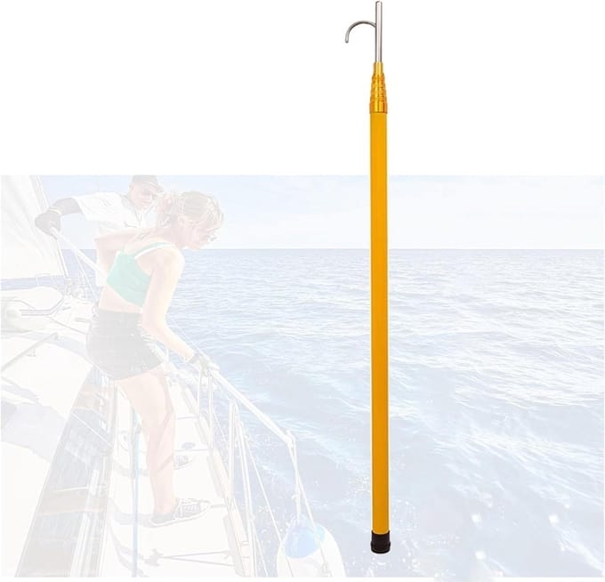 Reddingsstok Haak - Telescopische Hengel - Water Redding - Verstelbare Lengte - 5.5 Meter - Geel