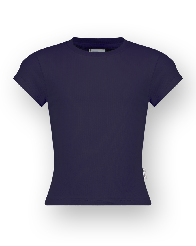 T-shirt Icon-Crop rib tee