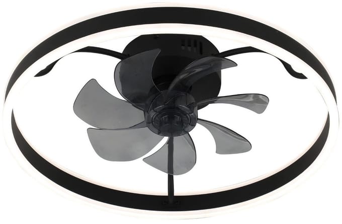 Rabalux - Plafondlamp met ventilator - 40W - Zwart, Fanfy