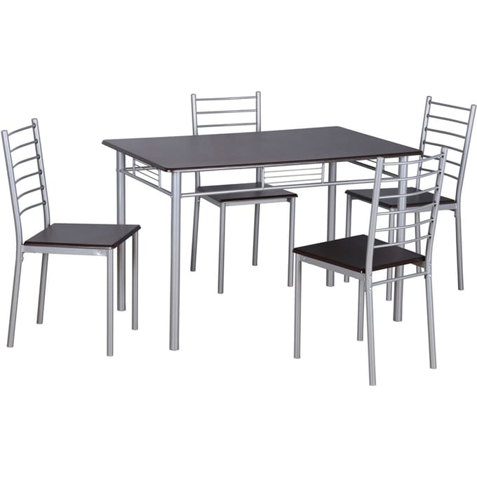 FurniStyle Eetkamerset 5-delig Kassiani - Eettafel Met 4 Stoelen