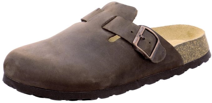 Natural Sense unisex pantoffels klomp leer bruin 1153535