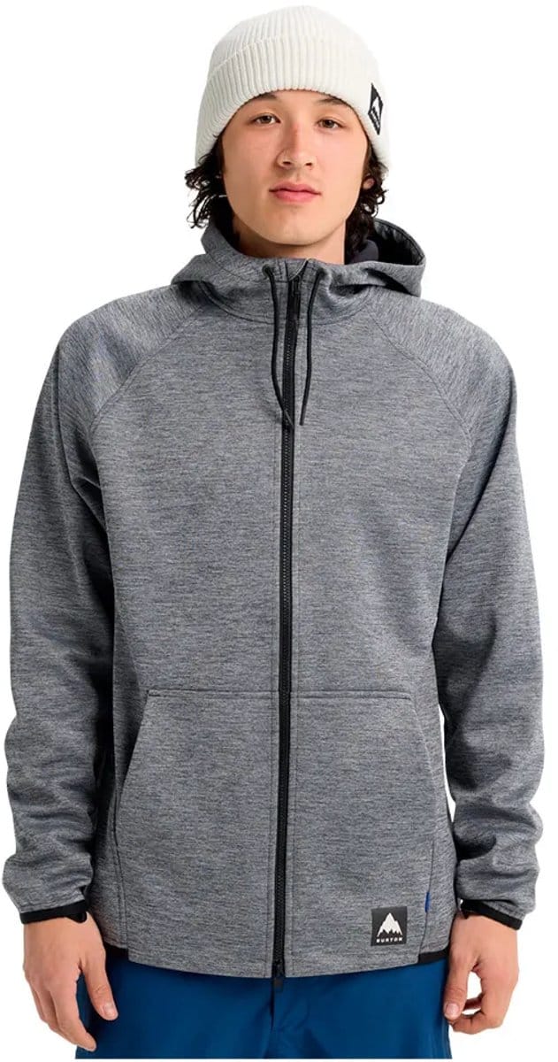 Burton Crown Weatherproof Fleece Met Volledige Rits Grijs S Man