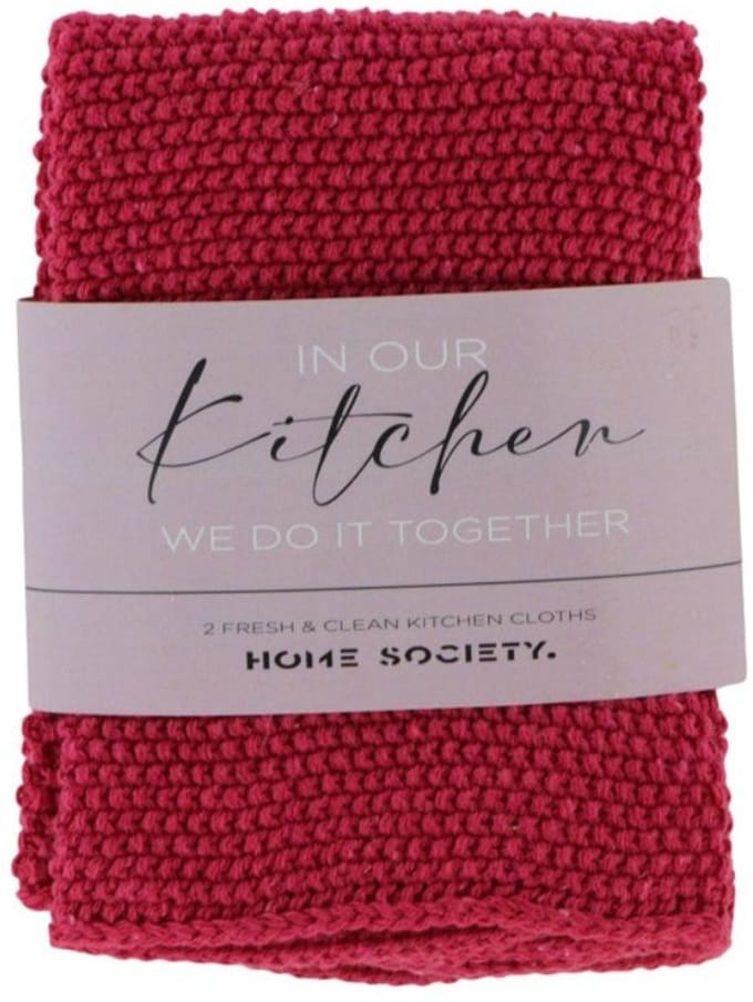 Home Society Vaatdoek 2 stuks Fuchsia