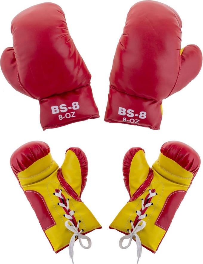 Bokshandschoenen voor kinderen - 8 OZ - rood - medium