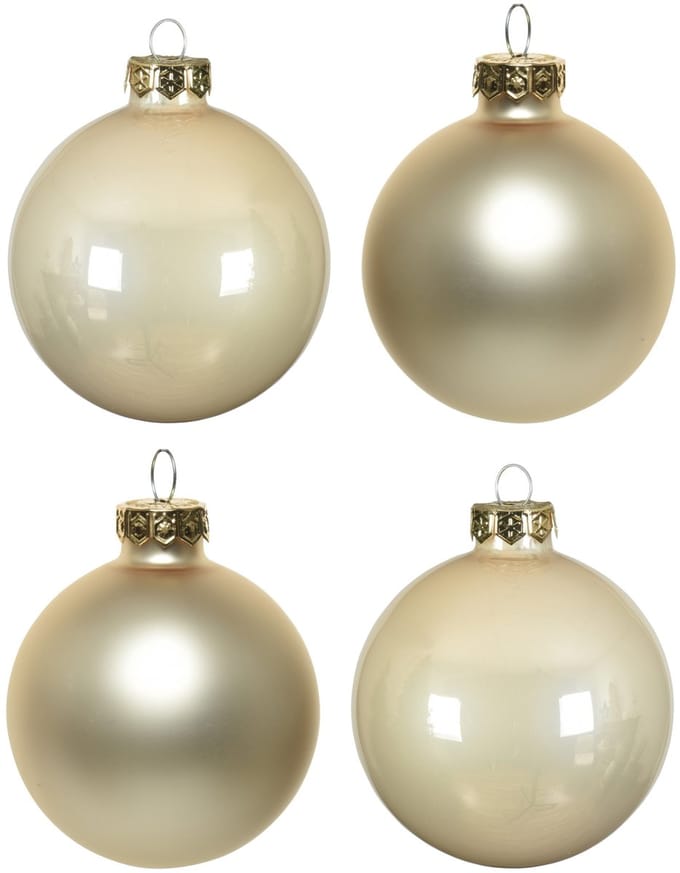 Decoris kerstballen - 10 stuks - 6cm - Glas