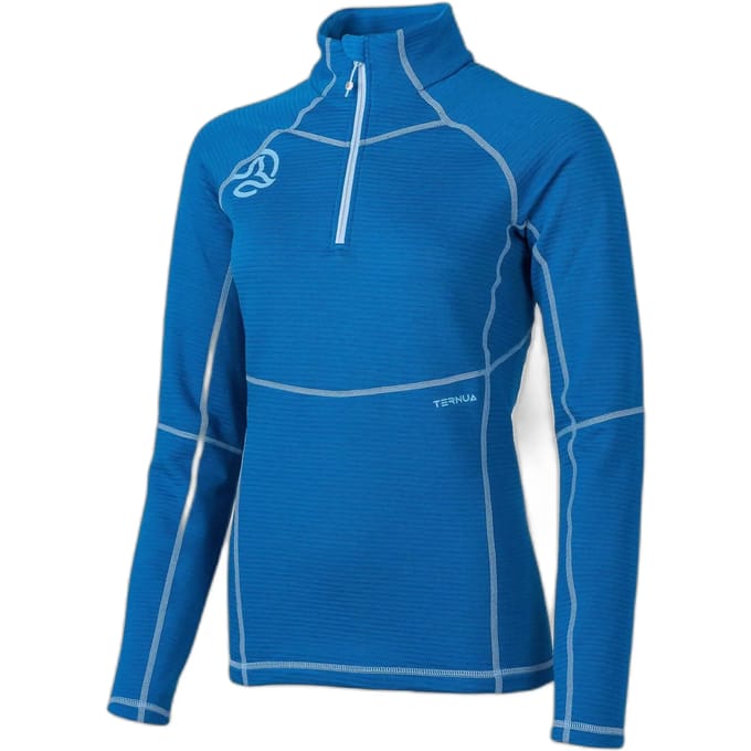 Dames trui met ronde hals en 1/2 rits Ternua Momhill