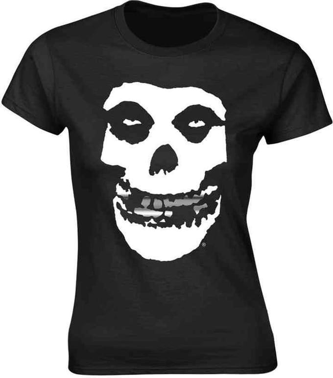 Misfits Dames Tshirt -XL- Silver Teeth Zwart