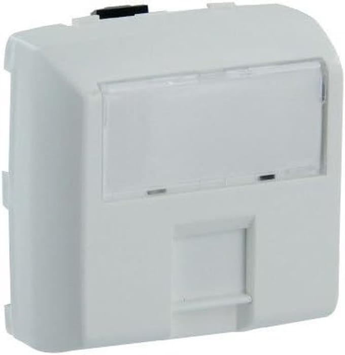 Multimedia Socket - RJ45 Plug - Netwerk Aansluiten - Inbouw Ontwerp - 18.6 x 10.4 cm - Wit