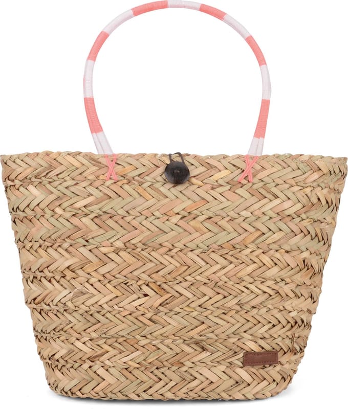 Urban Beach Strandtas 38 X 10 X 26 Cm Stro Naturel/koraal