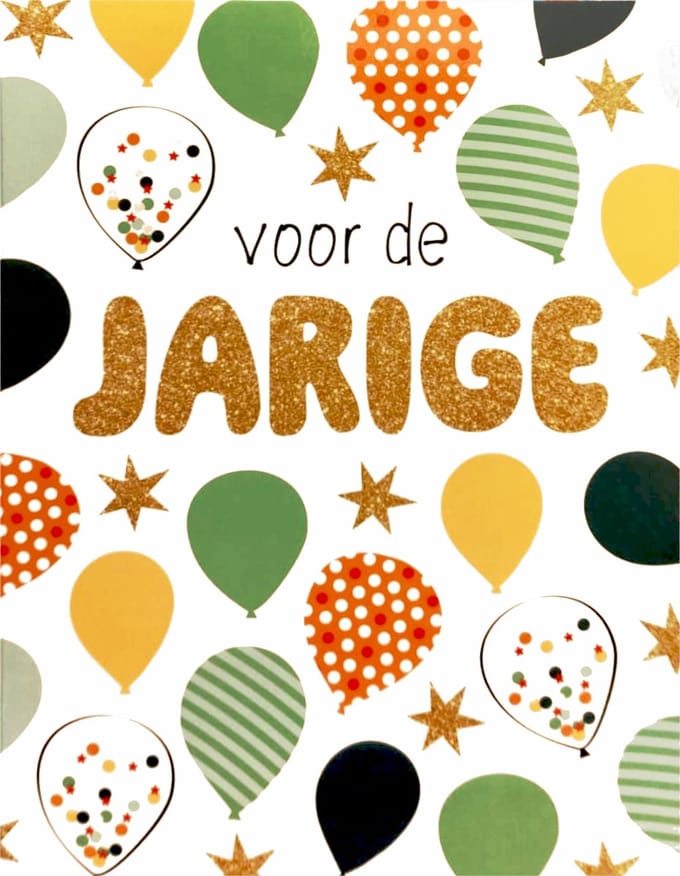 Kaart A4 Formaat - Voor de jarige - Max004-A