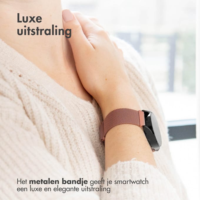 imoshion Milanees magnetisch bandje - Universeel 24 mm aansluiting - Rosé Goud