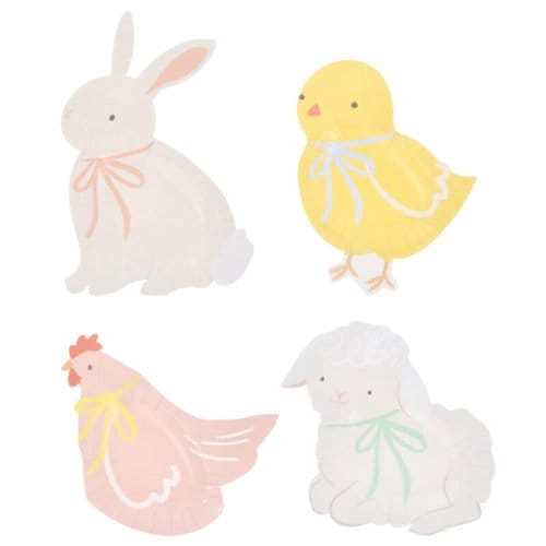 Meri meri pasen borden spring animals