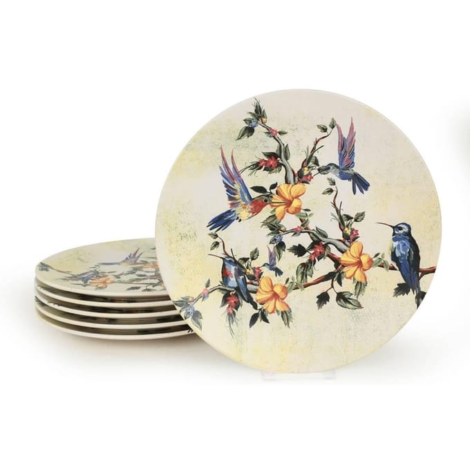 Set van 6 dinerborden Monty keramiek | Hermia