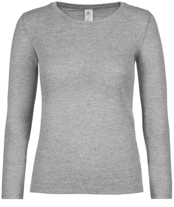 Dames-T-shirt met lange mouwen B&C E150