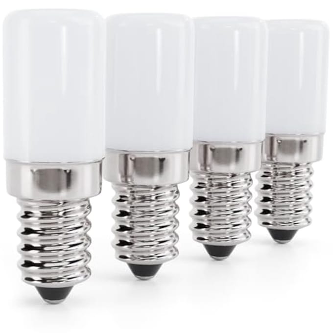 4 x E14 LED-koelkastlampen 2W - Efficiënte verlichting voor koelkast en vriezer