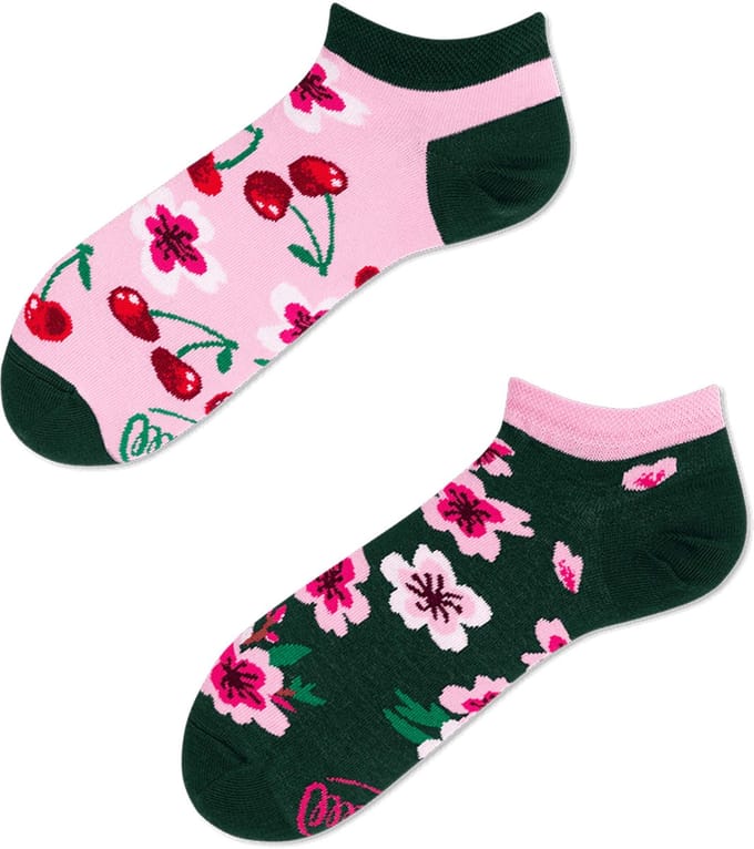 Many Mornings unisex enkelsokken - Cherry Blossom Low - Unisex - Maat: 43 - 46