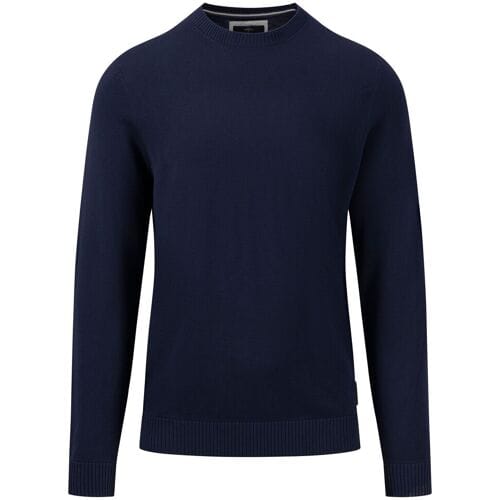 Fynch-Hatton Trui O-Neck Cotton Navy / male