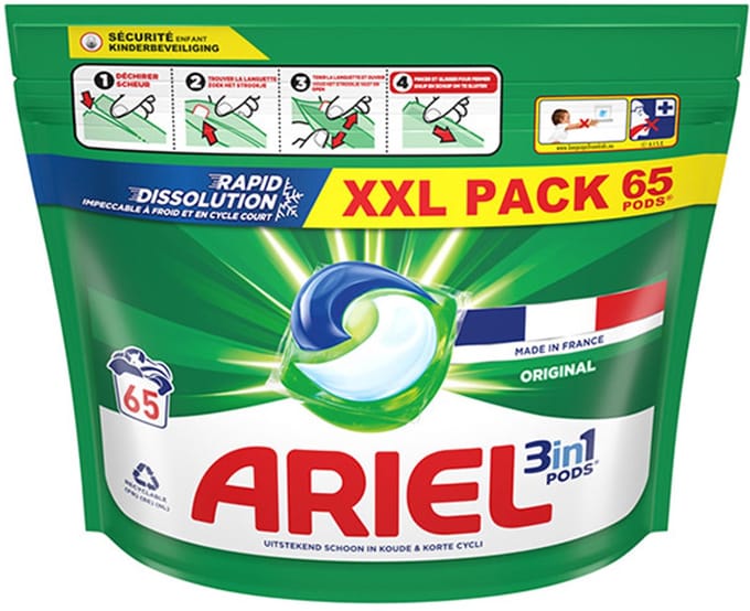 Ariel Original All-in One pods - 65 pods
