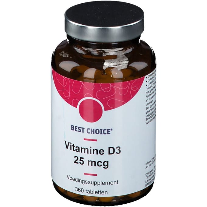 Best Choice Vitamine D3 25mcg 360 Tabletten