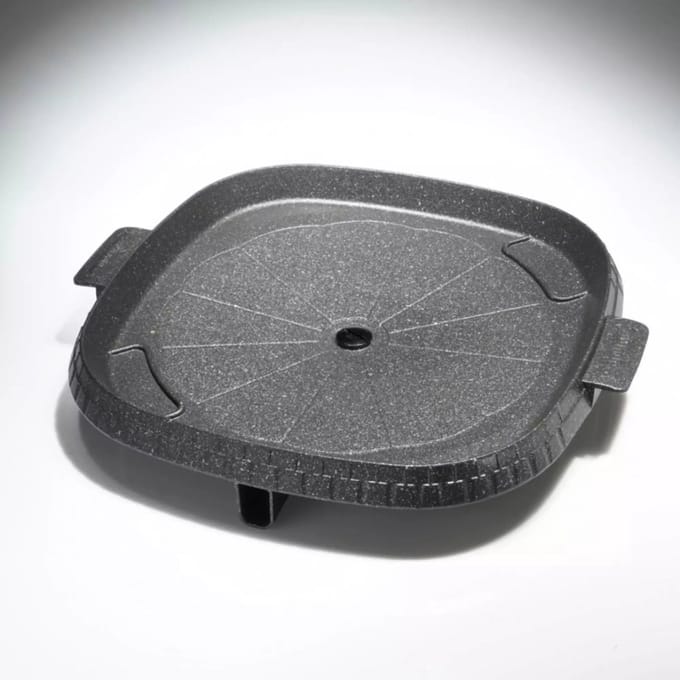 Tiross Grillpan 32cm Rookvrij - Aluminiun - Quadruple Marmor Coating