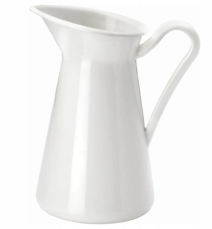 IKEA SOCKERÄRT Vaas/Kruik, Wit, 22 cm