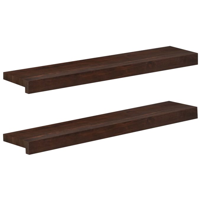 vidaXL - Raamprofielen - 2 - st - Donkerbruin - 80 - x - 20 - x - 2 - cm