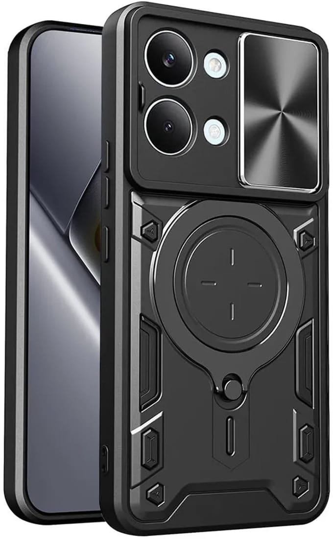 Hoesje geschikt voor Xiaomi Poco X8 Pro Max - Techsuit CamGuard Pro Back Cover - Zwart