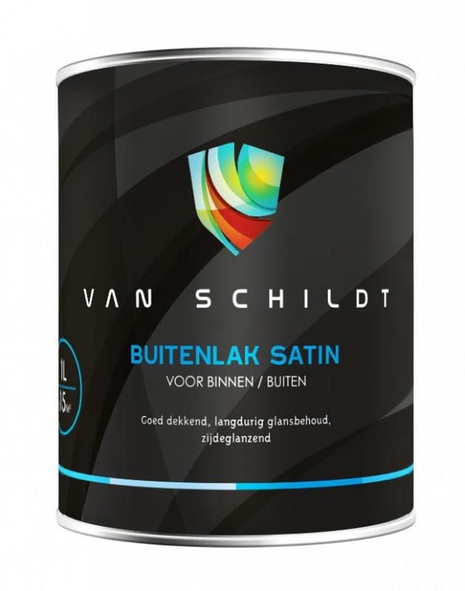 van Schildt Buitenlak Satin 1 Liter Wit