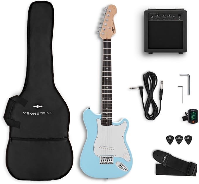 VISIONSTRING 3/4 Elektrische Gitaar, Blauw
