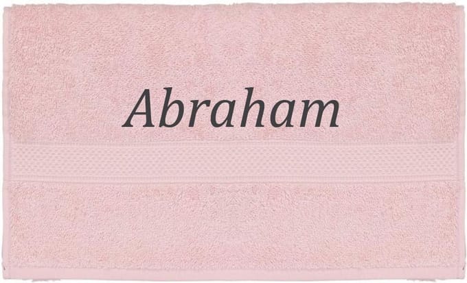 Handdoek - Abraham - 100x50cm - Roze