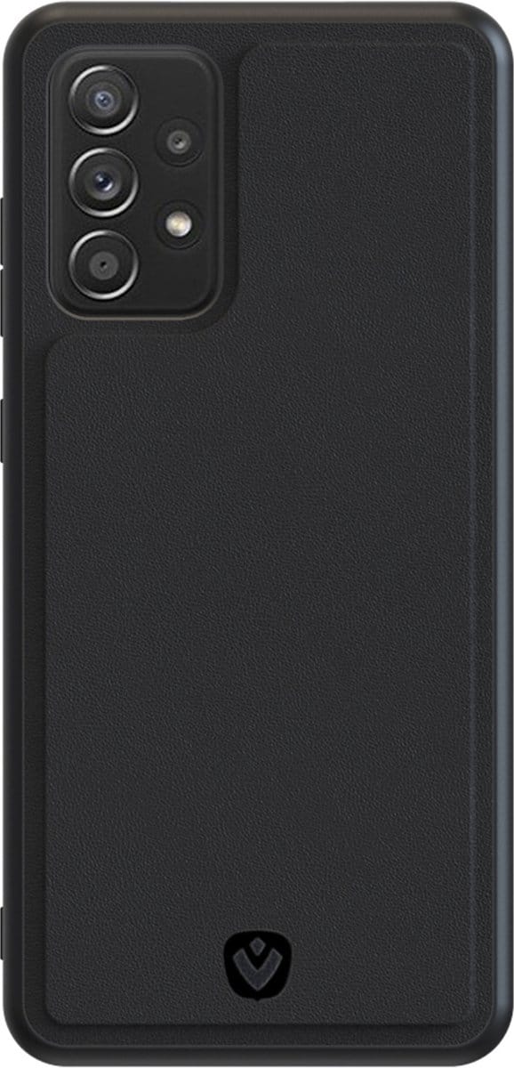 Valenta - Samsung Galaxy A72 Backcase hoesje - Leer - Zwart