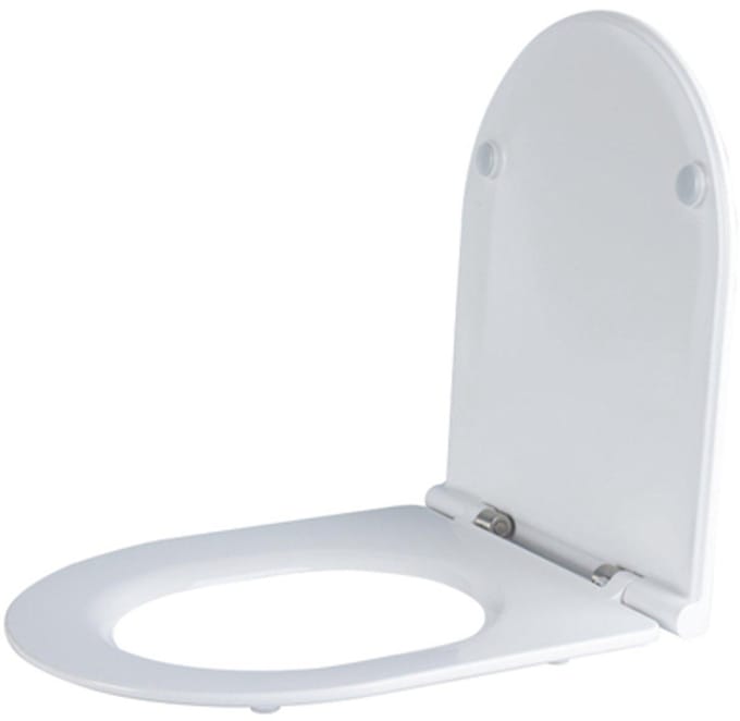 FugaFlow Efficiente Acces Closetzitting - quickrelease - softclose - Duroplast - 43.3x36.0x3.8cm - wit glanzend
