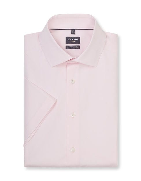 OLYMP Luxor 24/Seven Overhemd, Modern Fit, Global Kent, Roze