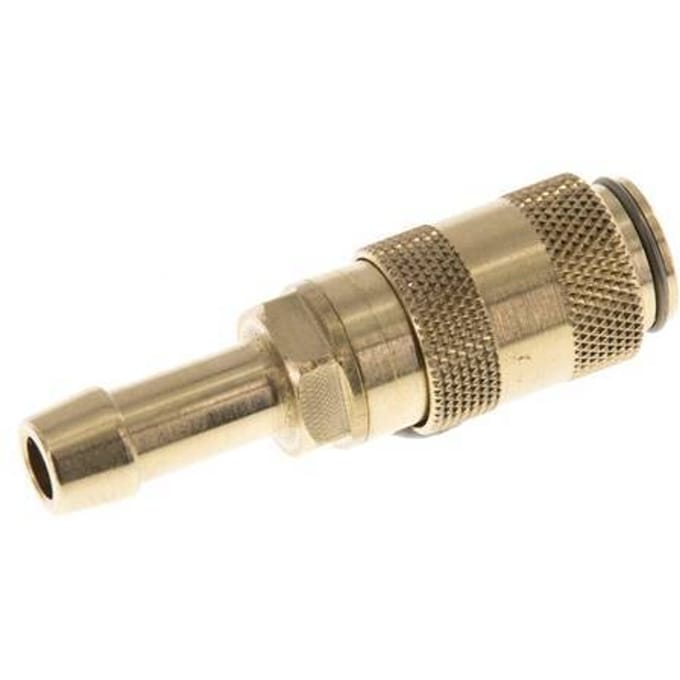 Messing DN 2.7 (Micro) Luchtkoppeling Snelkoppeling 5 mm Slangpilaar Double Shut-Off