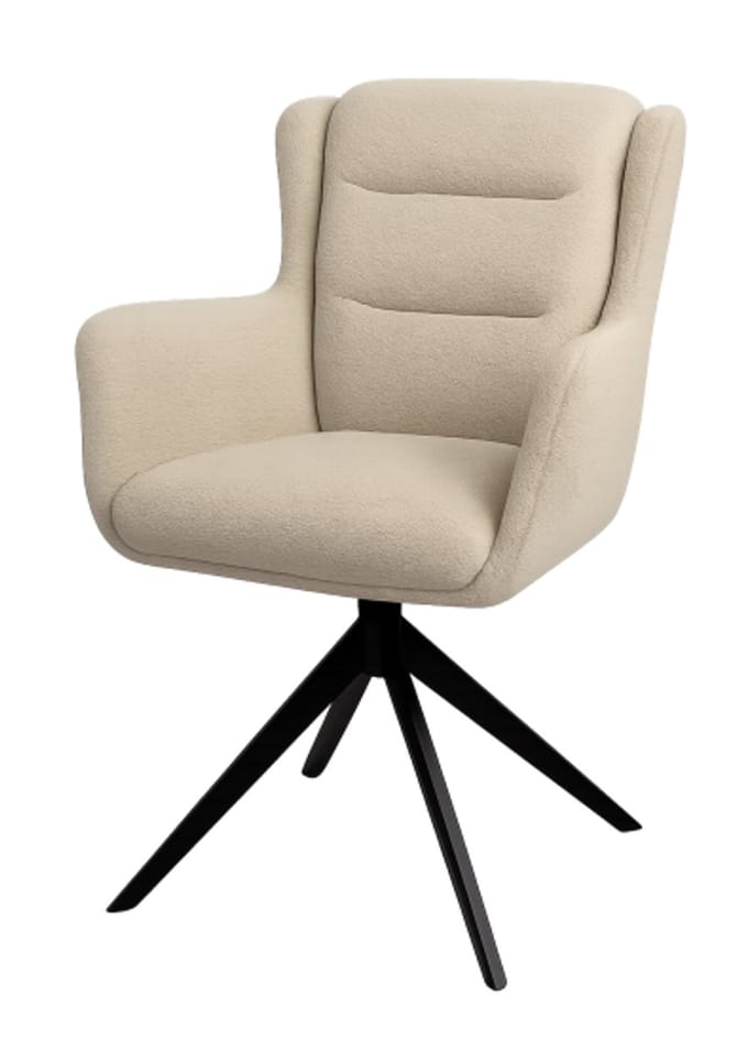Eetkamerstoel Maud draaibaar - Retro Bliss Beige