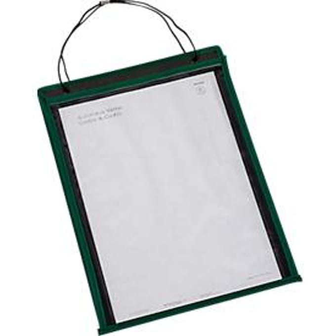 EICHNER "Robuuste" besteltas, geschikt voor DIN A4, verstevigde naden, kartonnen rug, groen, 10 stuks