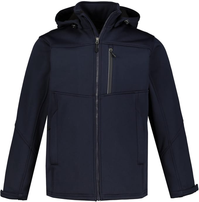 JP 1880 - Heren - Softshell jas wind- waterafstotend - Donkermarine - Maat 4XL