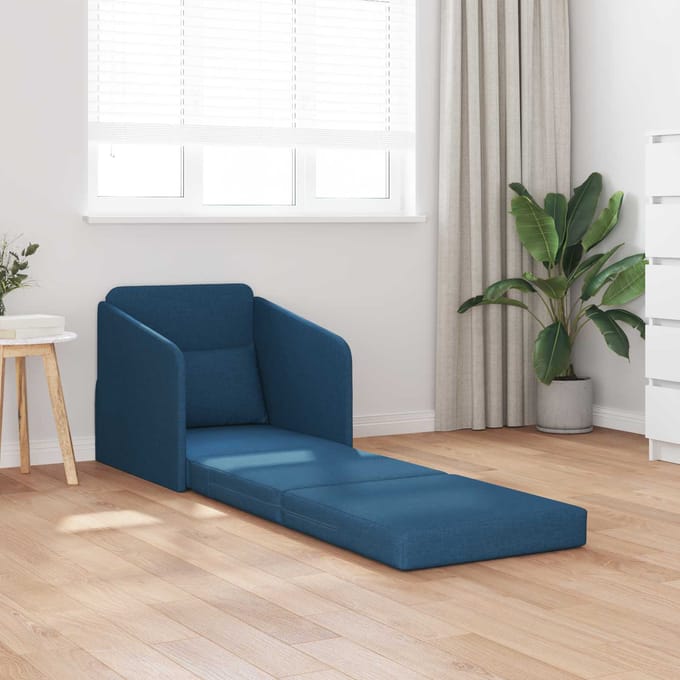 vidaXL Slaapbank Blauw 65 x 80 x 83 cm Stof
