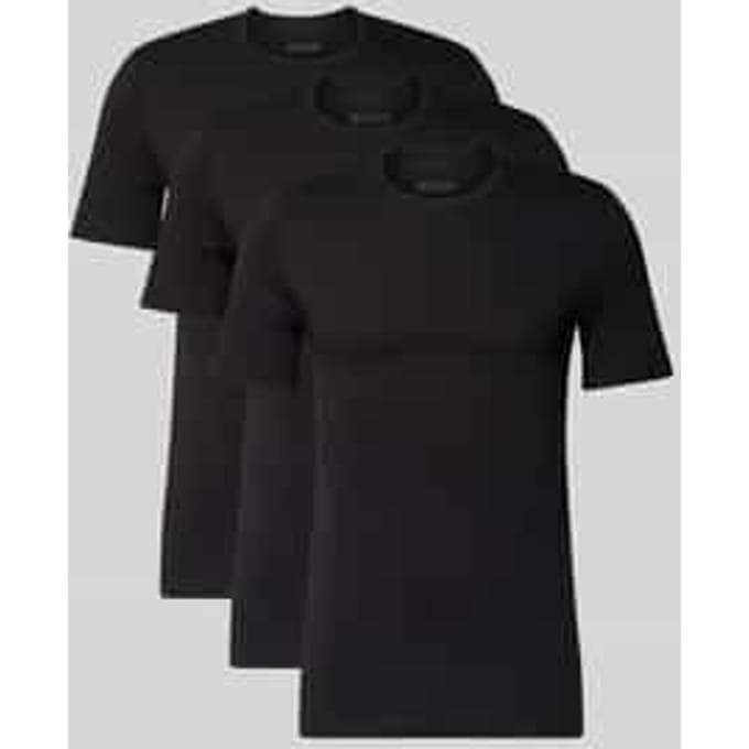 Hugo Boss - T-shirt Modern 3-Pack Zwart - Heren - Maat M - Slim-fit