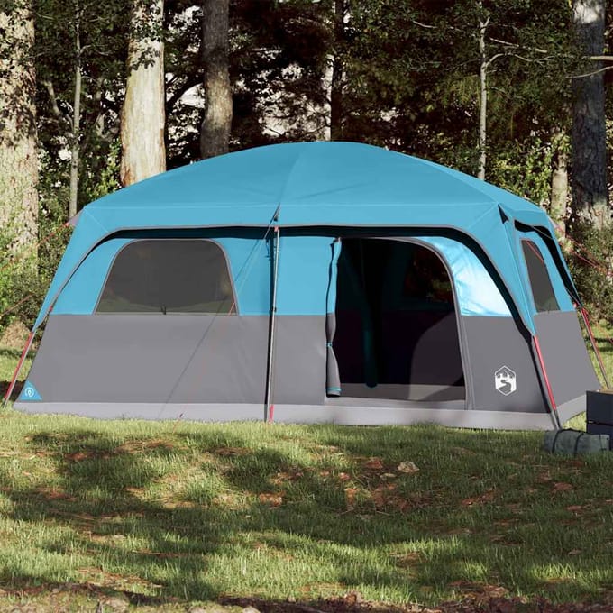 Vidaxl Tente Familiale, 10 Personnes, Bleue, Imperméable