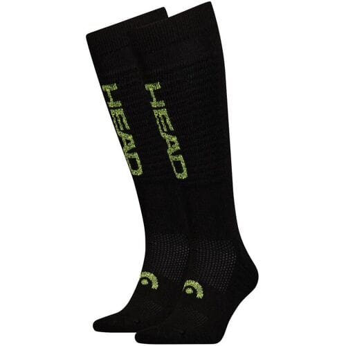 HEAD Skisokken Unisex Logo Kneehigh 2-pack Black Combo-35/38