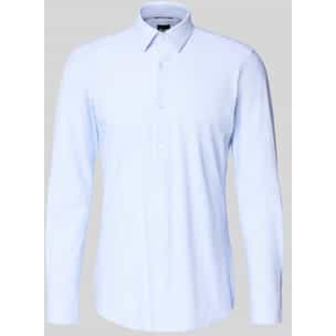 Slim fit zakelijk overhemd met all-over motief Model 'HANK'