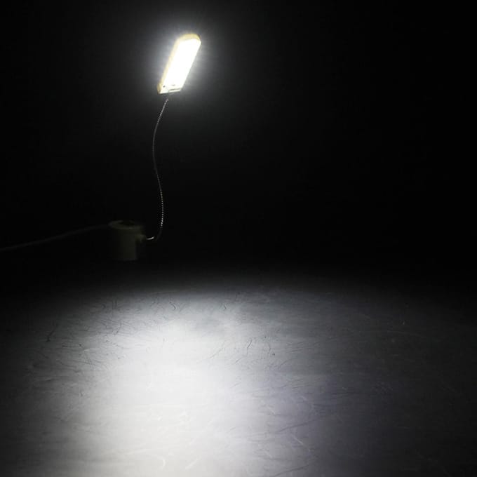 AC110-265V 2W 30LED Naaimachine Licht Magnetische Vaste Basis Flexibele Buis 30led EU plug gray