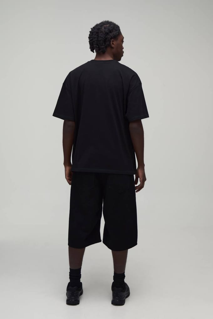 Afterlight Skelet Bedrukt T-shirt Met Korte Mouwen | Black | Size Small