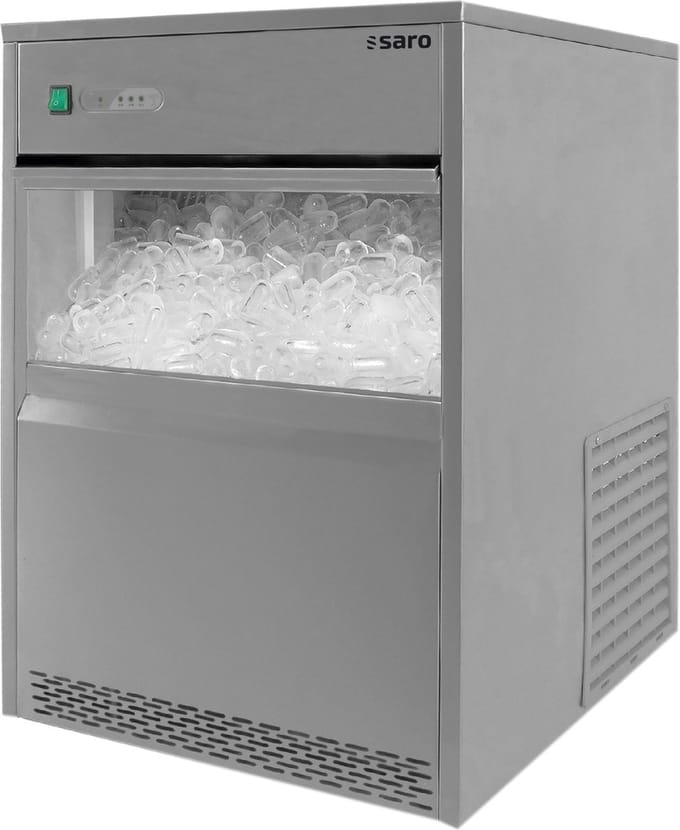 Saro Ijsblokjes machine 26Kg/24uur - opslag 6kg - RVS - 2 jaar garantie - professioneel Model EB 26